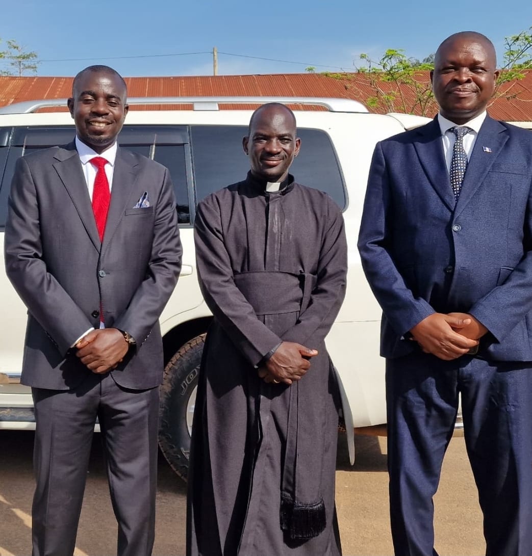 Area Mp, Vicar Rev. Mukiibi Paul and the Mayor Luweero Town Council